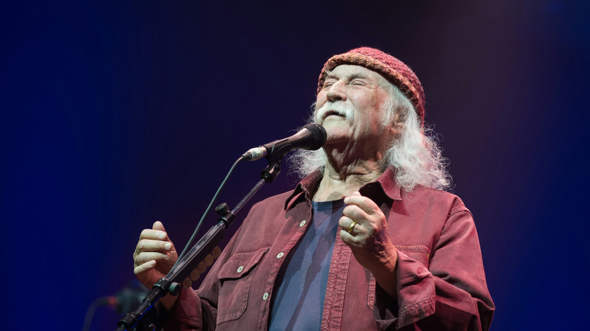David Crosby and bandmates Stephen Stills and Graham Nash are back on Spotify after a five-month protest over Joe Rogan.