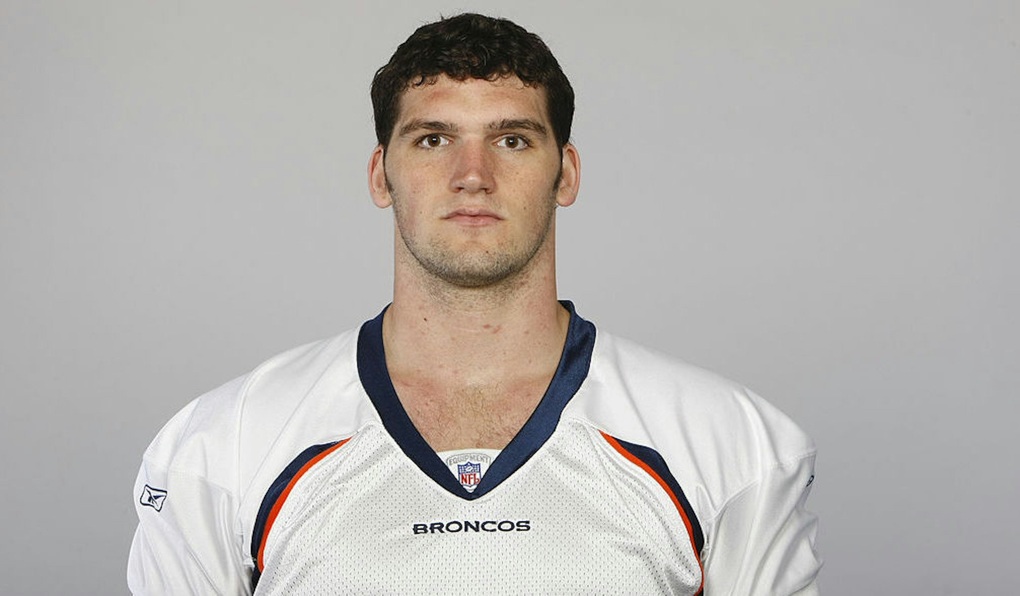 In this photo provided by the NFL, Paul Duncan of the Denver Broncos poses for his 2010 NFL headshot circa 2010 in Englewood, Colorado.