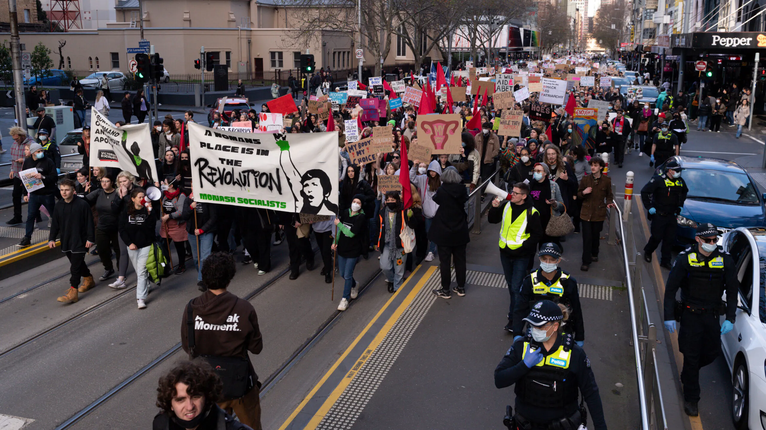 TV Reporter Shamed After Posing With Extremely Vile Sign At Pro-Abortion Rally