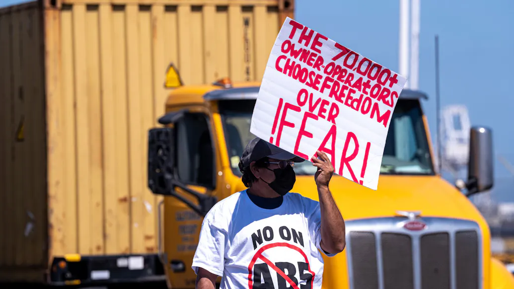 California Tells Truckers Blockading Port Over Harsh Labor Law To ‘Comply’ And ‘Move Forward’