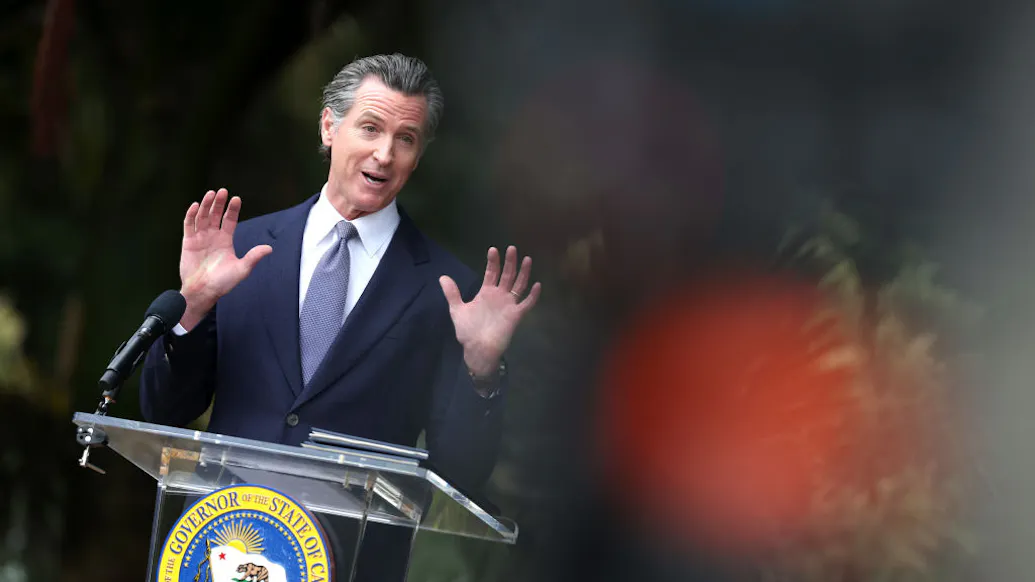Gavin Newsom Explains How Dangerous AR-15s Are — Right Before He Points One At His Cameraman