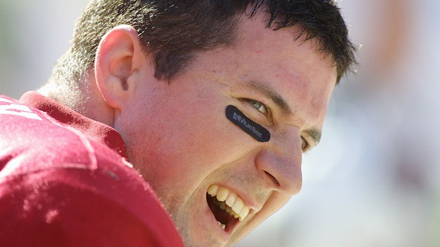 South Carolina quarterback Phil Petty #14, smiles on the bench against Ohio State in the Outback Bowl at Raymond James Stadium in Tampa, Florida.