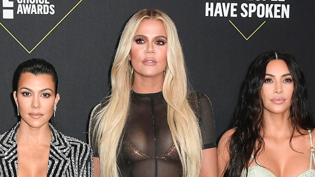Kris Jenner, Kourtney Kardashian, Khloé Kardashian and Kim Kardashian attend`Kim Kardashian the 2019 E! People's Choice Awards at Barker Hangar on November 10, 2019 in Santa Monica, California.