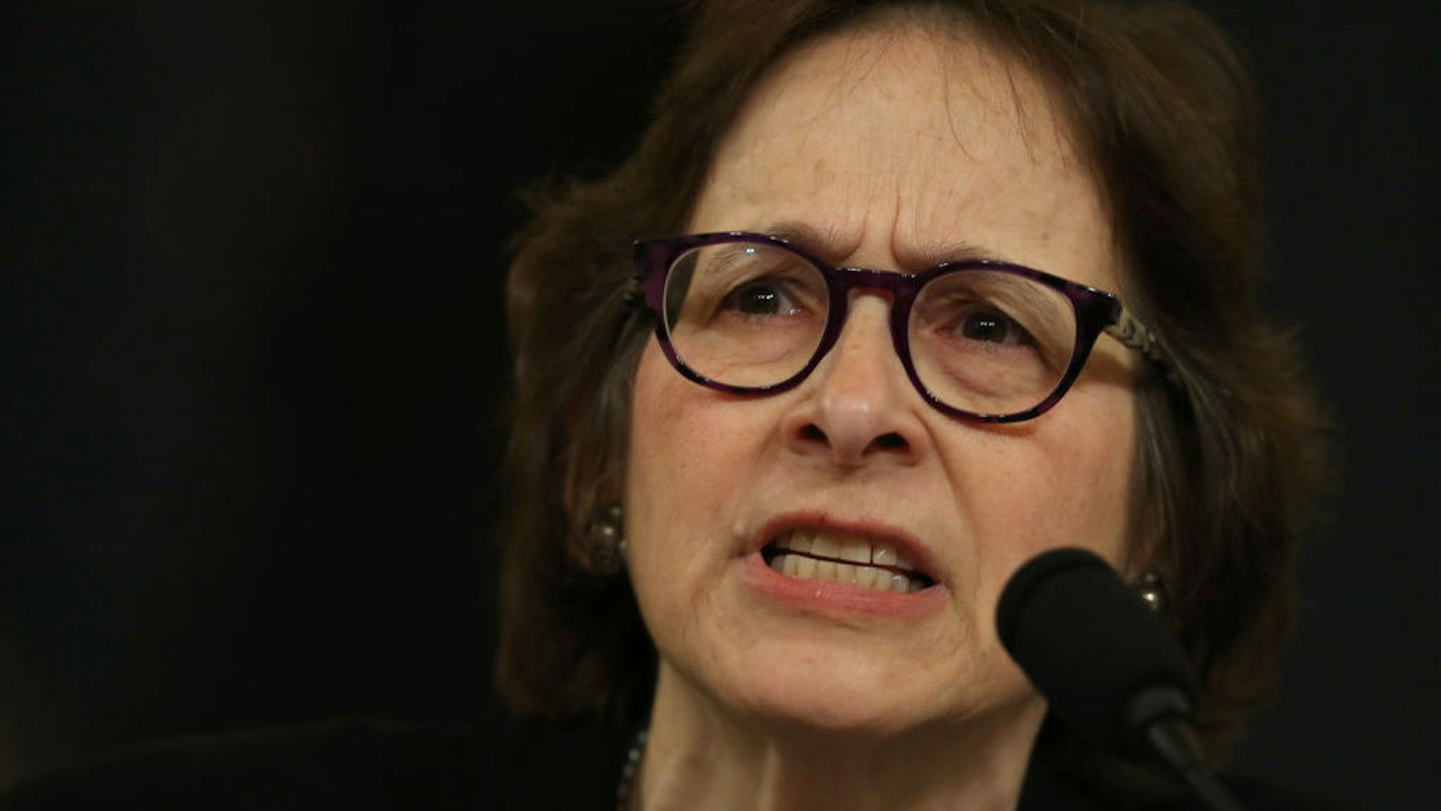 WASHINGTON, DC – DECEMBER 4: Constitutional scholar Pamela Karlan of Stanford University testifies before the House Judiciary Committee in the Longworth House Office Building on Capitol Hill December 4, 2019 in Washington, DC. This is the first hearing held by the Judiciary Committee in the impeachment inquiry against U.S. President Donald Trump, whom House Democrats say held back military aid for Ukraine while demanding it investigate his political rivals. The Judiciary Committee will decide whether to draft official articles of impeachment against President Trump to be voted on by the full House of Representatives. (Photo by Chip Somodevilla/Getty Images)