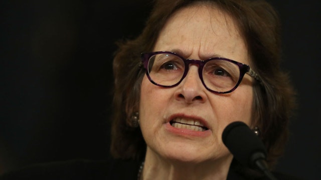 WASHINGTON, DC – DECEMBER 4: Constitutional scholar Pamela Karlan of Stanford University testifies before the House Judiciary Committee in the Longworth House Office Building on Capitol Hill December 4, 2019 in Washington, DC. This is the first hearing held by the Judiciary Committee in the impeachment inquiry against U.S. President Donald Trump, whom House Democrats say held back military aid for Ukraine while demanding it investigate his political rivals. The Judiciary Committee will decide whether to draft official articles of impeachment against President Trump to be voted on by the full House of Representatives. (Photo by Chip Somodevilla/Getty Images)