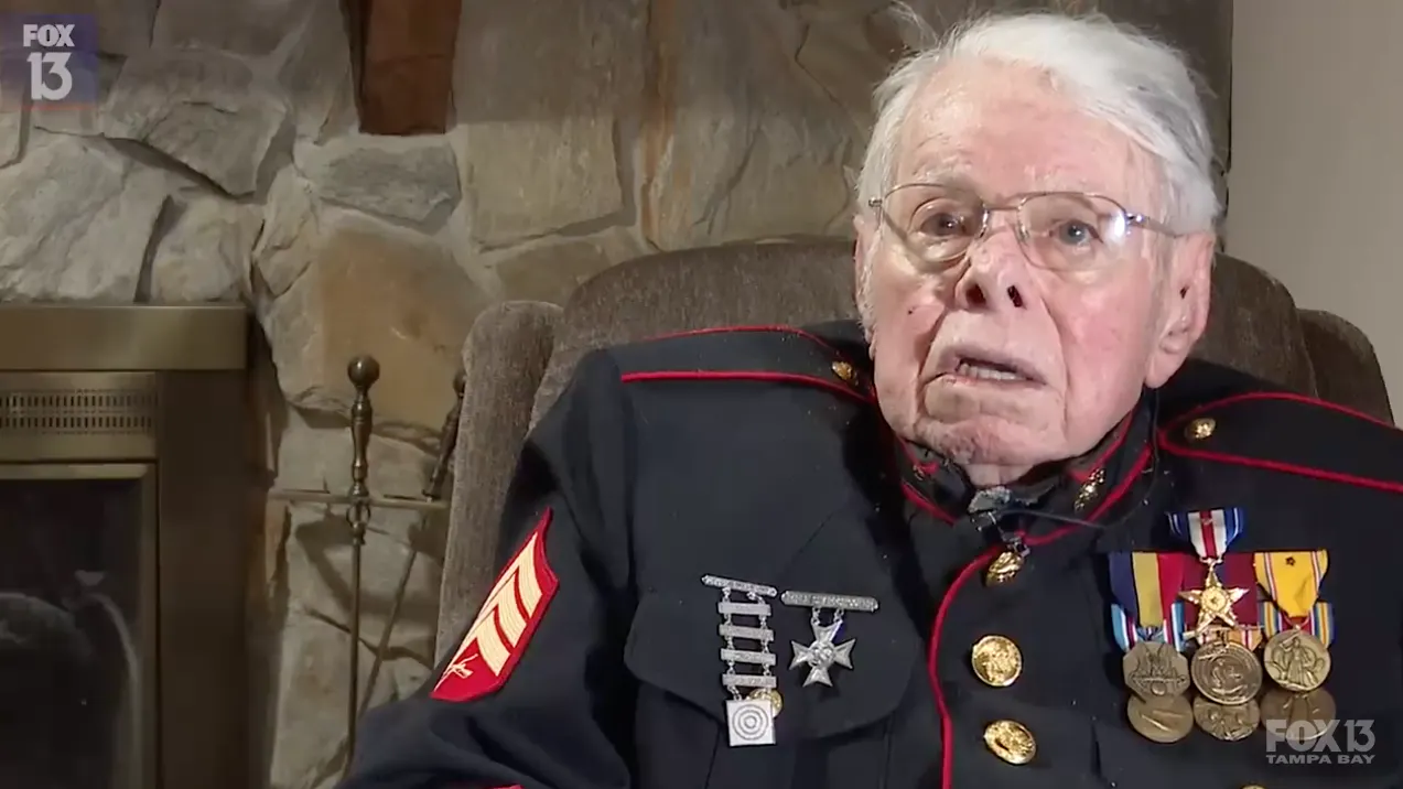 ‘All Going Down The Drain’: 100-Year-Old WWII Veteran Breaks Down In Tears, Issues Warning To Americans