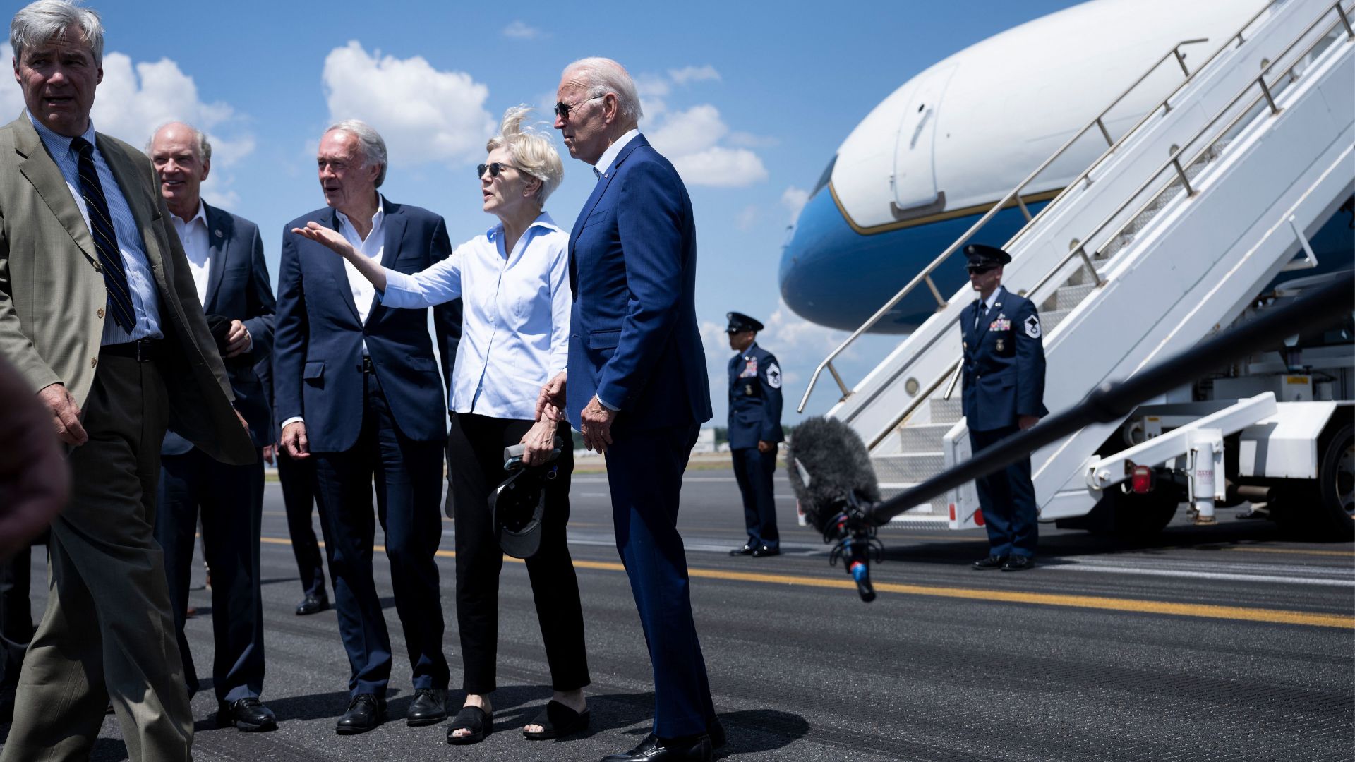 Biden Takes Air Force One Up The Coast For A Quick Speech About The ...