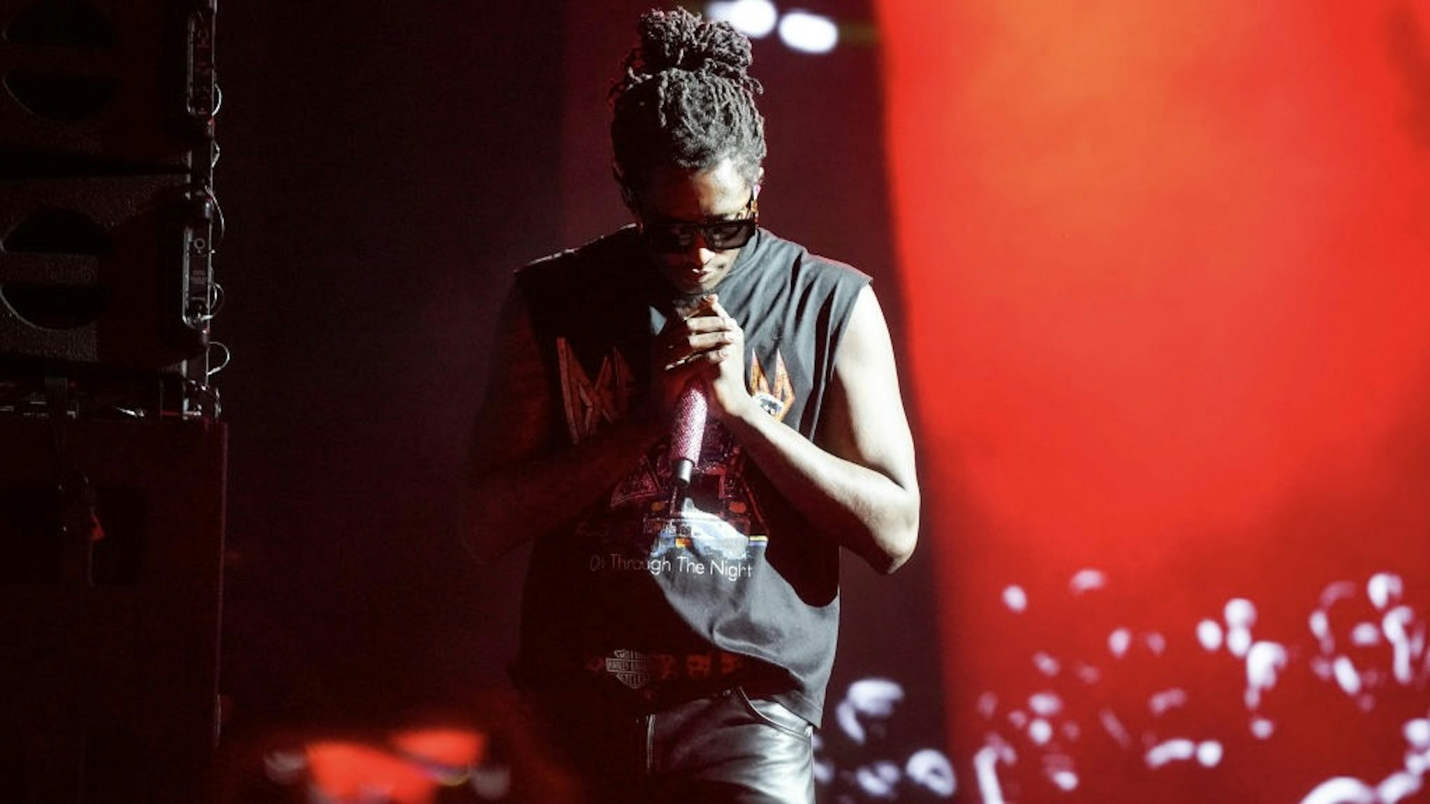 Samsung Galaxy + Billboard - 2022 SXSW Conference and Festivals AUSTIN, TEXAS - MARCH 17: Young Thug performs onstage at 'Samsung Galaxy + Billboard' during the 2022 SXSW Conference and Festivals at Waterloo Park on March 17, 2022 in Austin, Texas. (Photo by Amy E. Price/Getty Images for SXSW) Amy E. Price / Contributor