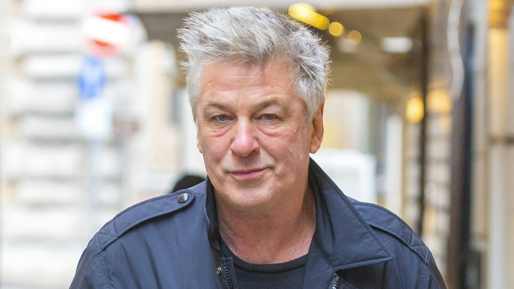 ROME, ITALY - APRIL 3: Alec Baldwin is seen on April 3, 2022 in Rome, Italy.