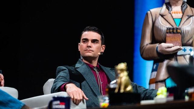 Ben Shapiro speaks at Daily Wire Presents Backstage Live at Ryman Auditorium on October 12, 2021 in Nashville, Tennessee