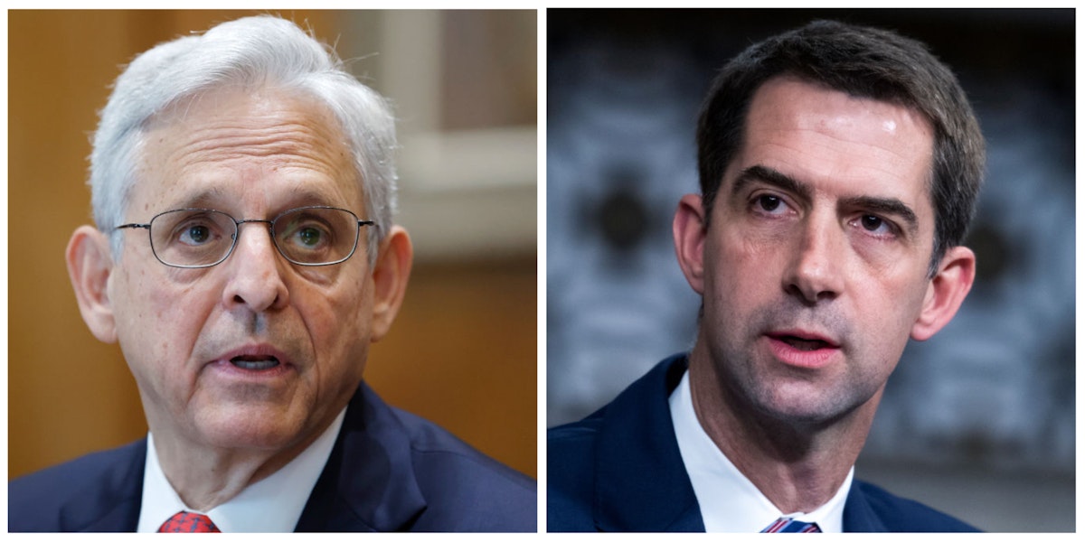 'You Are Protected By Federal Law': Tom Cotton Counters Garland's Warning To DOJ About …