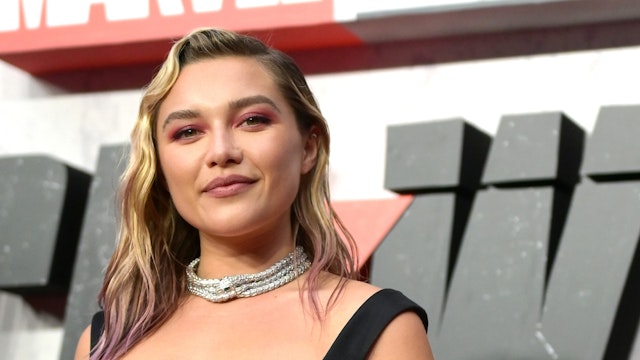 Florence Pugh attends Marvel Studios' "Black Widow" world premier fan event at Cineworld Leicester Square on June 29, 2021 in London, England.