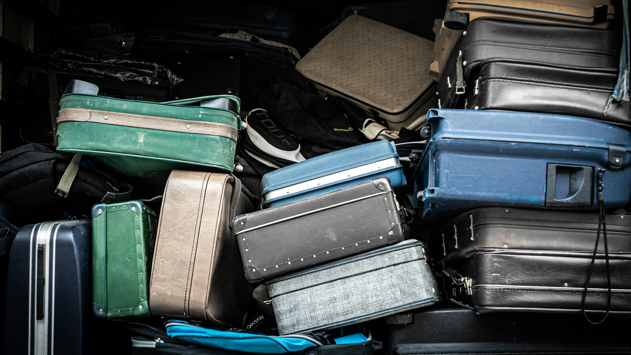 Recycled Luggage - stock photo