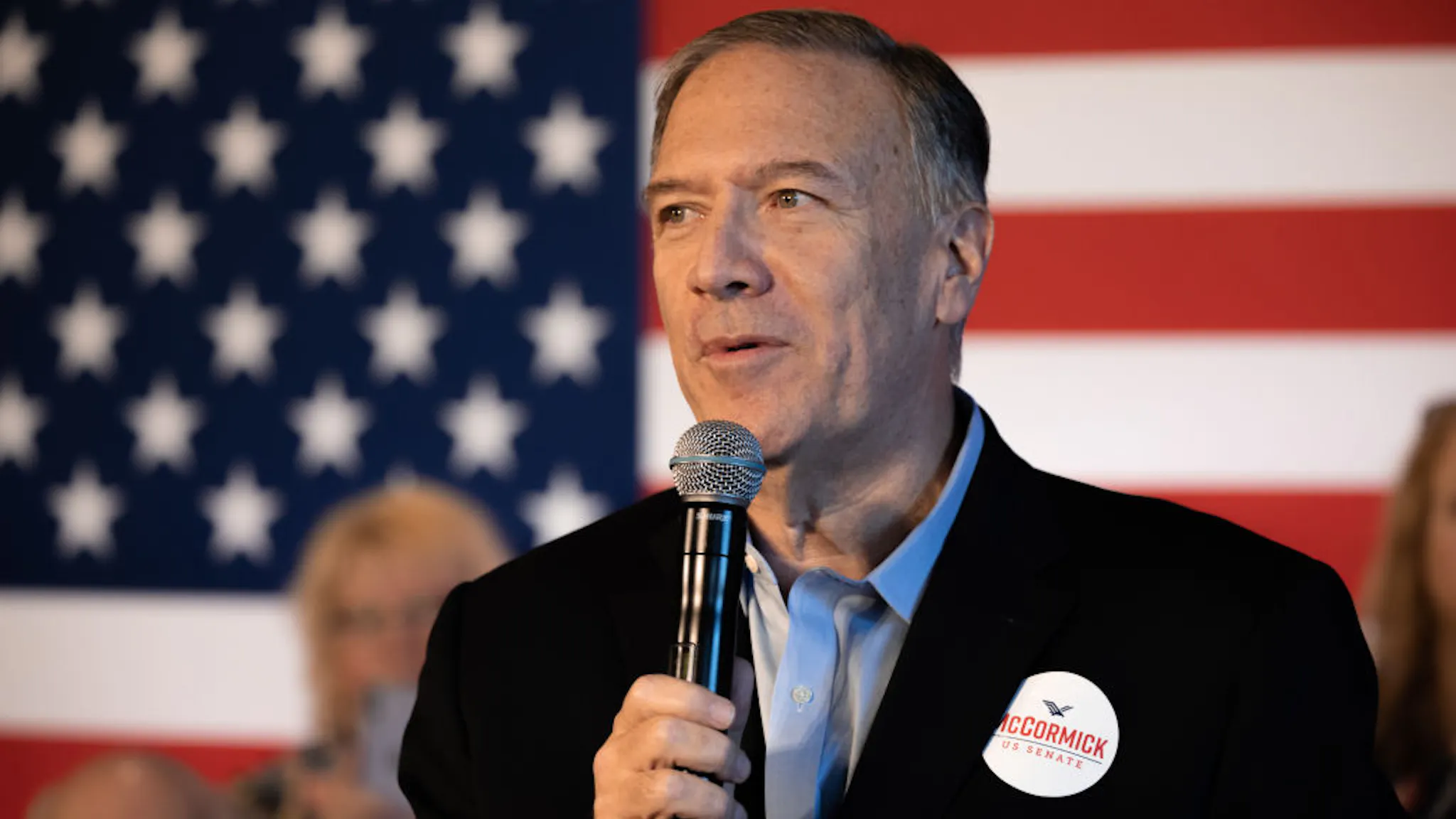 Pennsylvania Senate Candidate David McCormick Holds Campaign Event With Mike Pompeo Pompeo