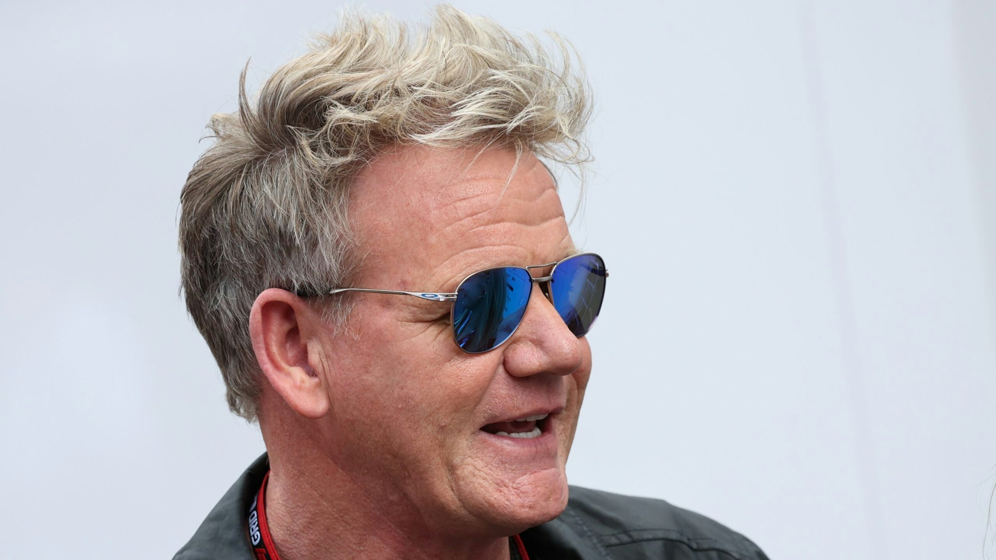 Gordon Ramsay in the paddock before the sprint for the Formula 1 Austrian Grand Prix at Red Bull Ring in Spielberg, Austria on July 9, 2022.