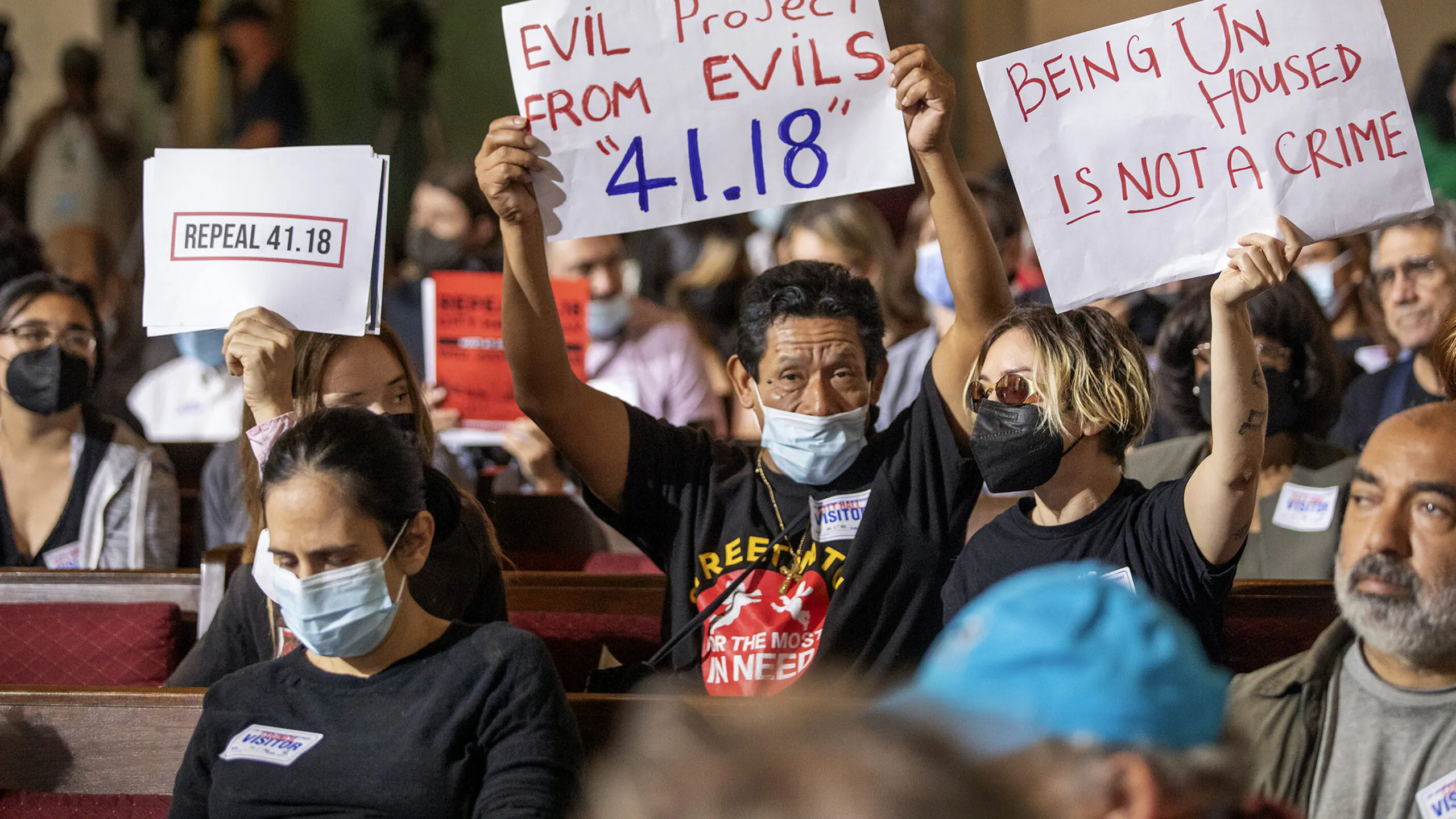 L.A. City Officials OK Ban On Homeless Camps Near Schools, Day Cares; Activist Breaches Chamber Barrier