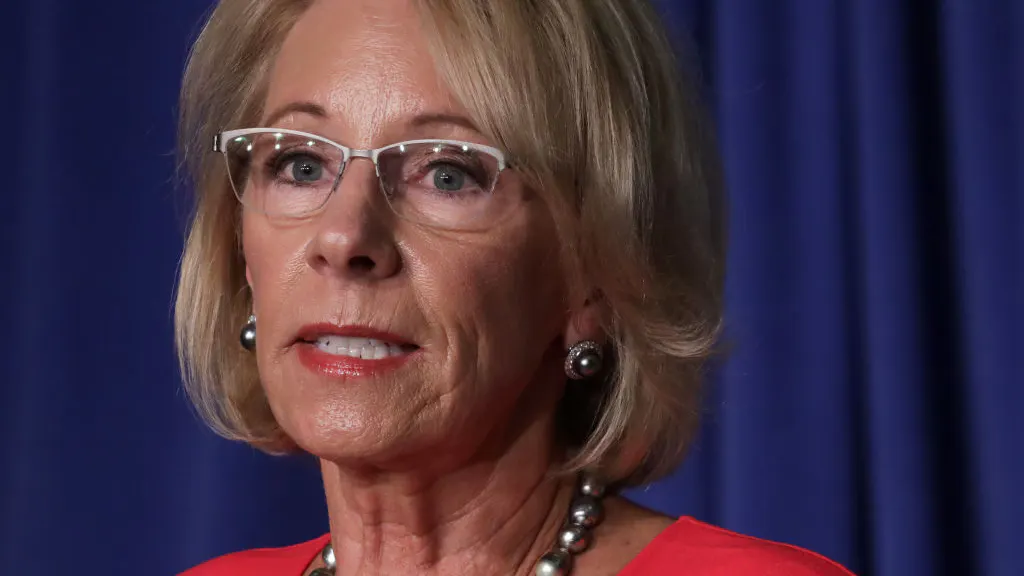 Betsy DeVos Says Under Proposed Legal Definitions, Biden Allegedly Sexually Harassed Her In A Wheelchair