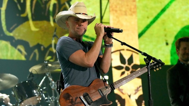 NASHVILLE, TENNESSEE - APRIL 11: Kenny Chesney performs at the 2022 CMT Music Awards at Nashville Municipal Auditorium on April 11, 2022 in Nashville, Tennessee.