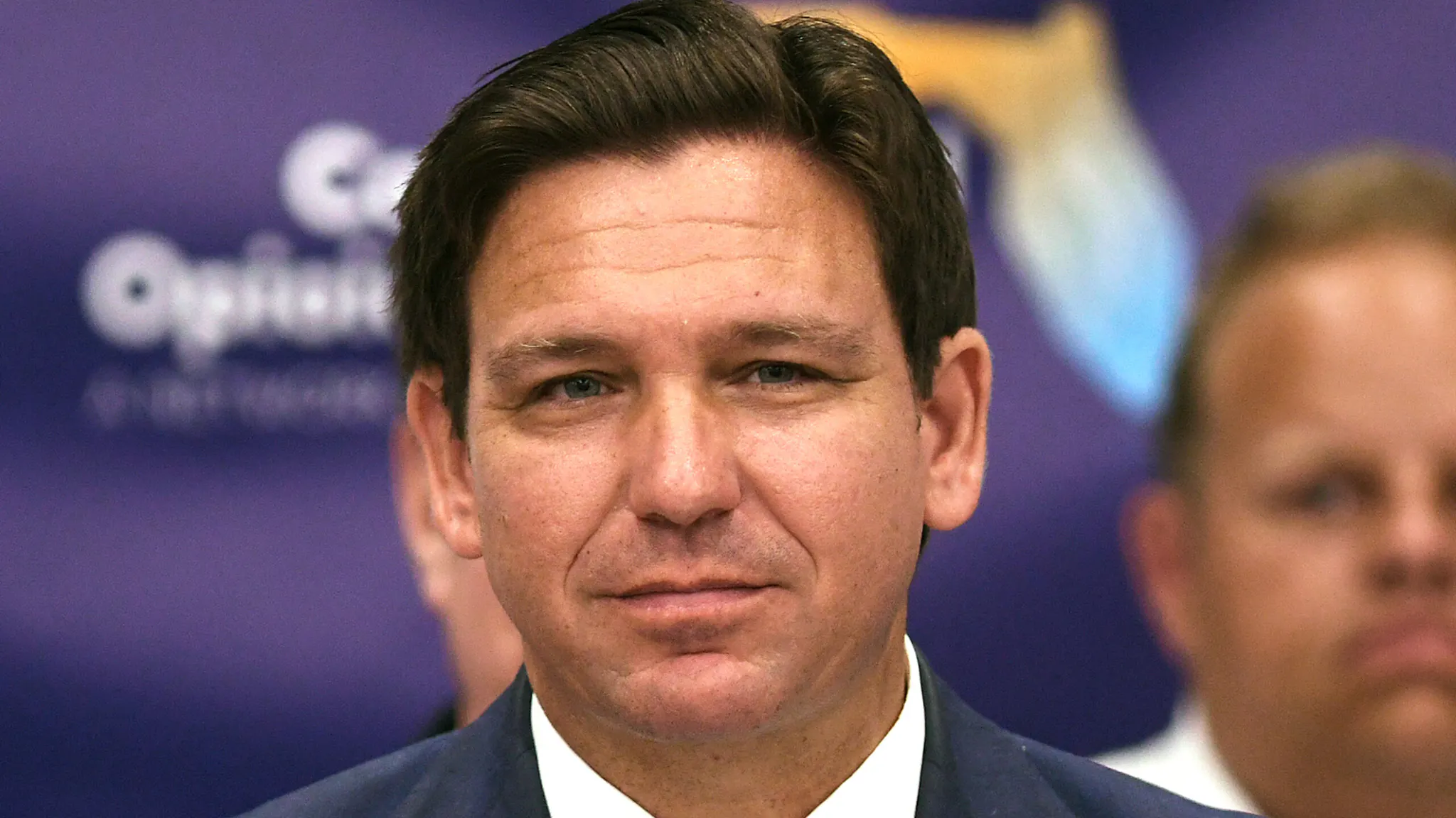 Florida Gov. Ron DeSantis speaks at a press conference to ROCKLEDGE, UNITED STATES - 2022/08/03: Florida Gov. Ron DeSantis speaks at a press conference to announce the expansion of a new, piloted substance abuse and recovery network to disrupt the opioid epidemic, at the Space Coast Health Foundation in Rockledge, Florida. The Coordinated Opioid Recovery (CORE) network of addiction care was piloted in Palm Beach County and will be expanding in up to twelve counties to assist Floridians battling with addiction.