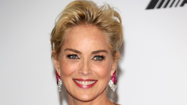 Sharon Stone attends amfAR's 21st Cinema Against AIDS Gala Presented By WORLDVIEW, BOLD FILMS, And BVLGARI at Hotel du Cap-Eden-Roc on May 22, 2014 in Cap d'Antibes, France.