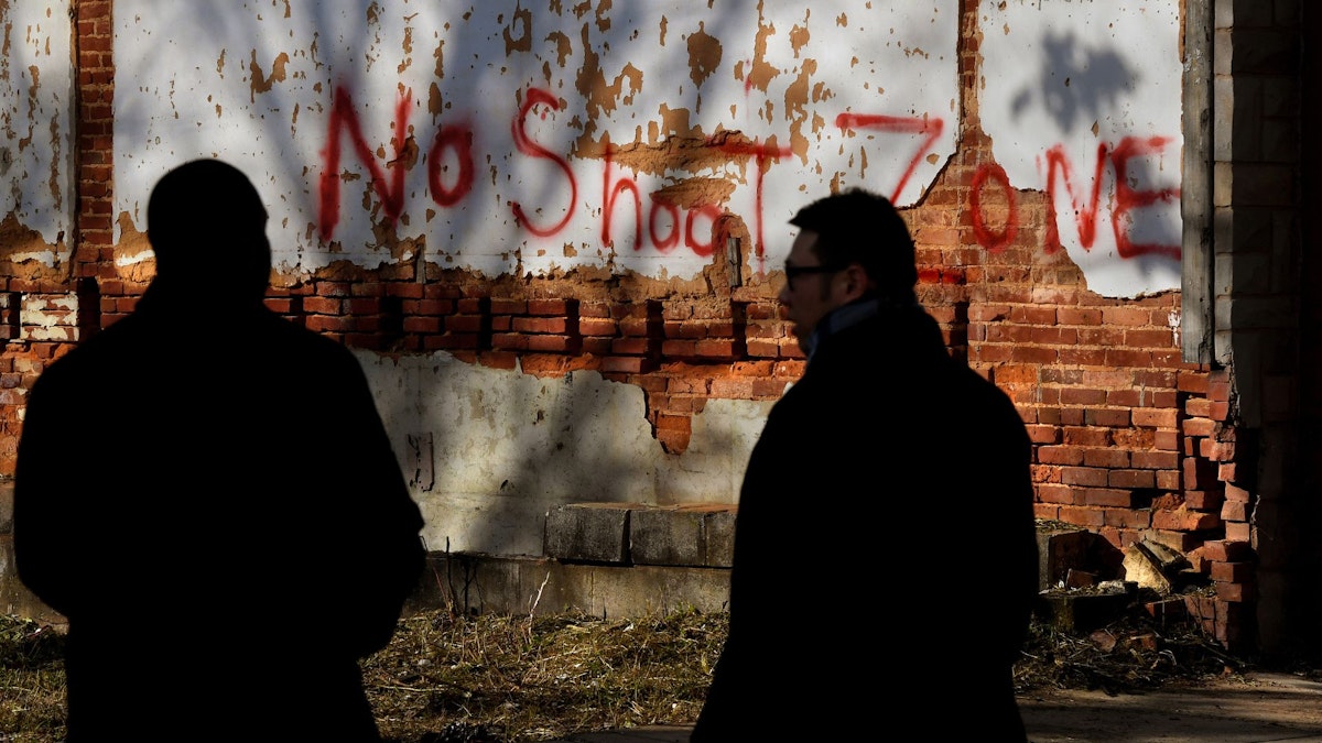 ‘no Shoot Zone Graffiti Activist Shot In Baltimore The Daily Wire 4224