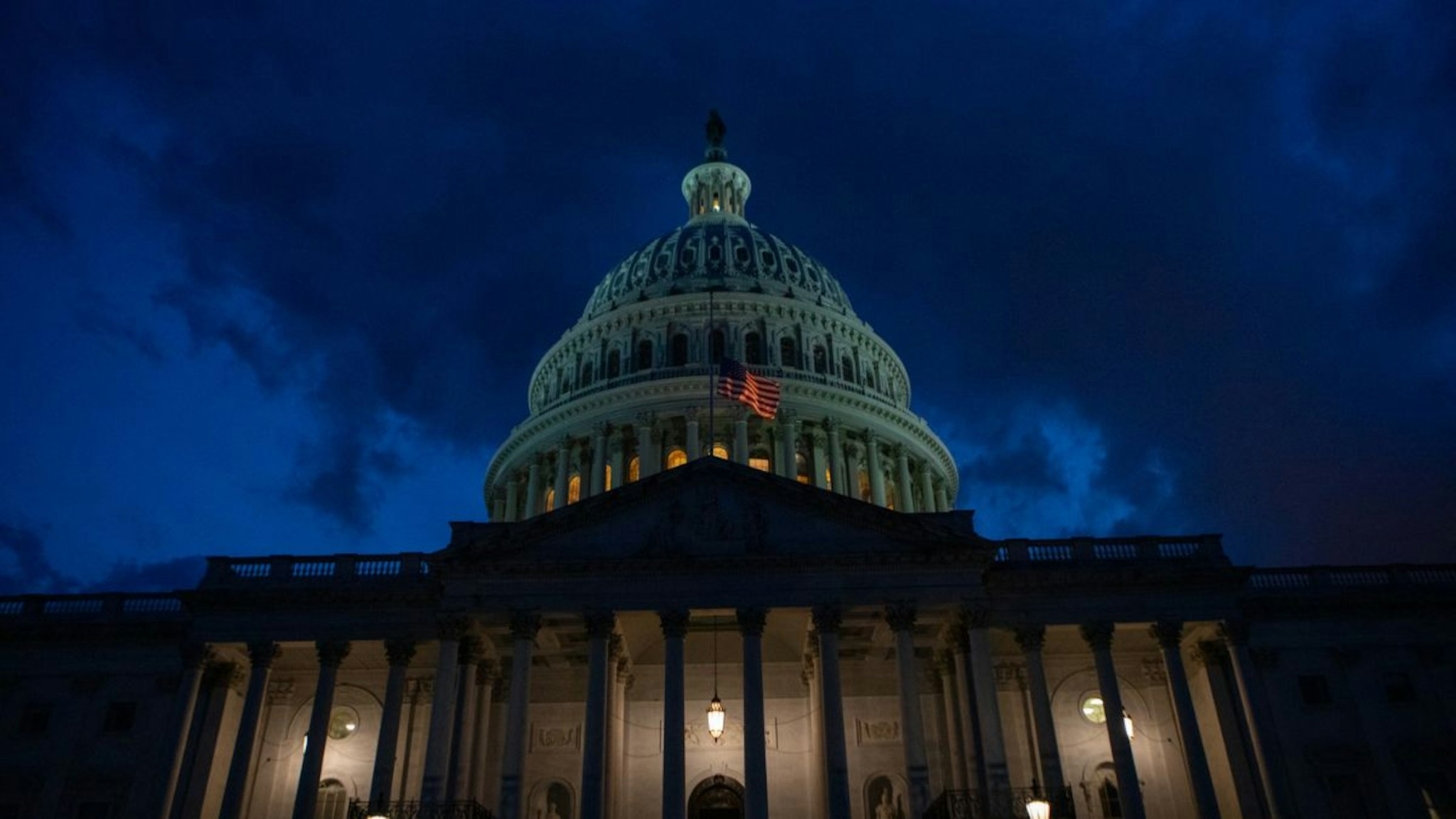 The U.S. Capitol building is seen on the evening of August 6, 2022 in Washington, DC.
