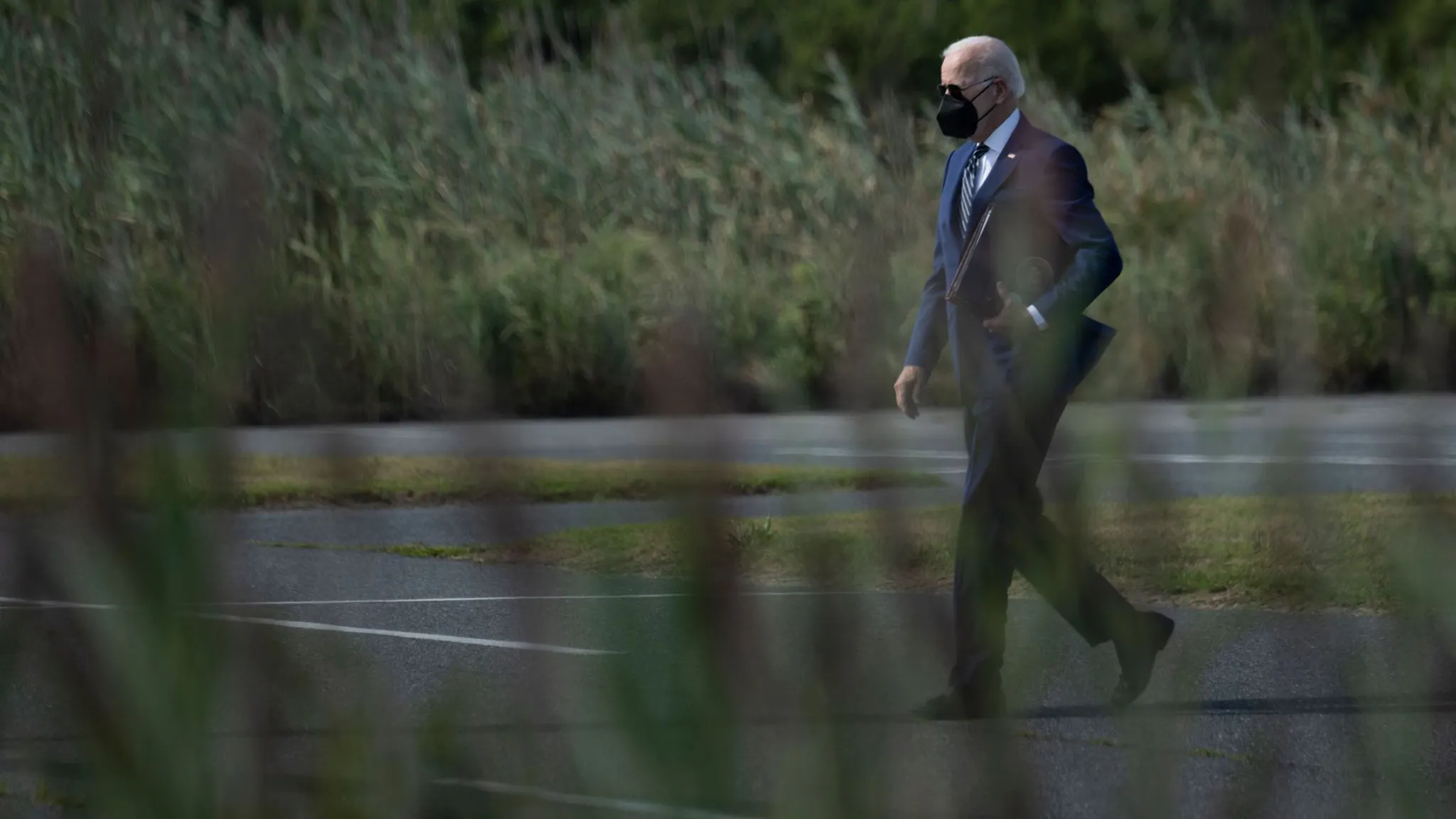 Joe Biden US President Joe Biden walks to board Marine One as he departs from Cape Henlopen State Park in Rehoboth Beach, Delaware, on August 24, 2022.