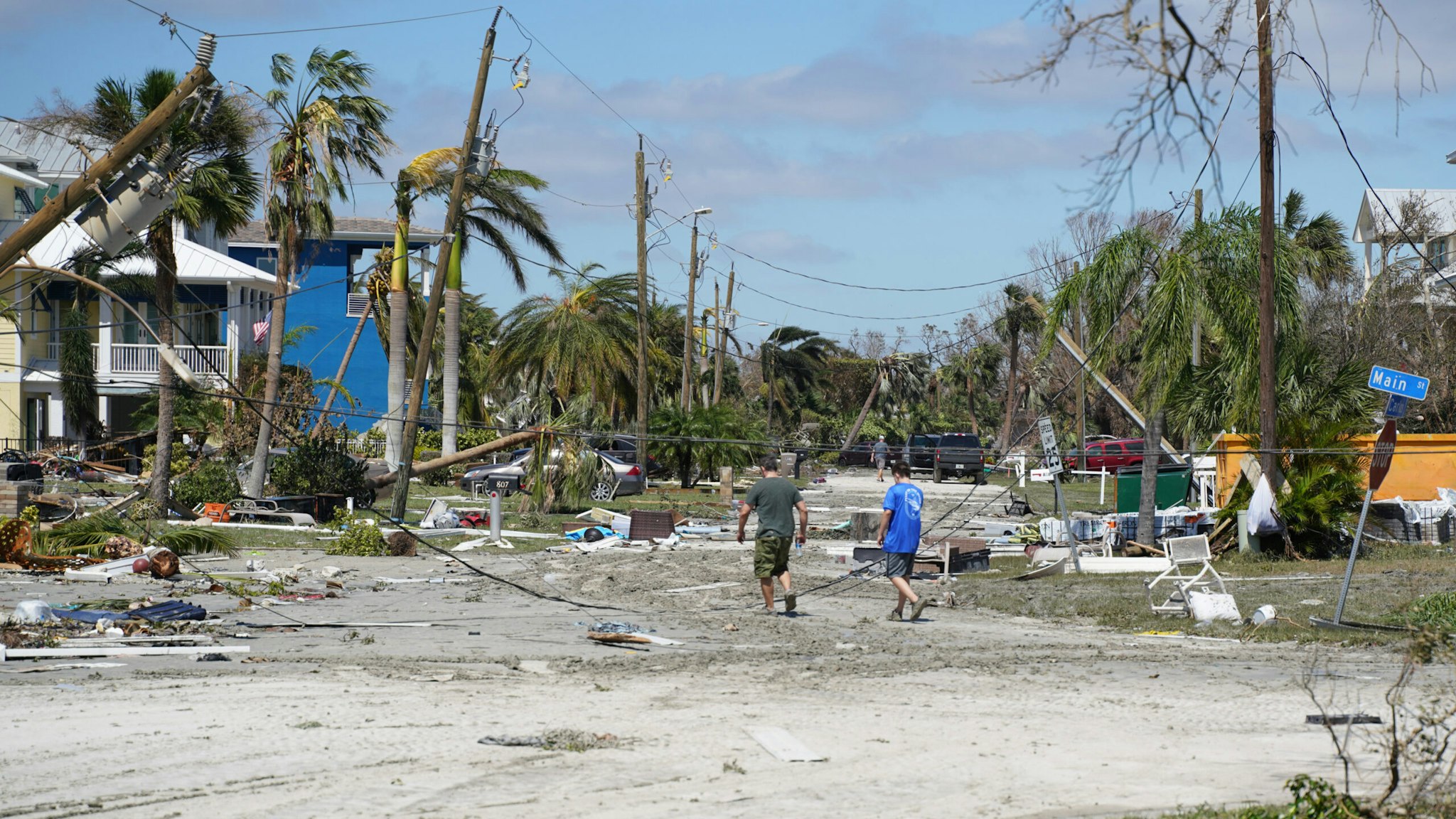 A general view from the site after Hurricane Ian left Florida on Thursday following making landfall as a devastating Category 4 hurricane, on September 29, 2022 in Florida, United States.