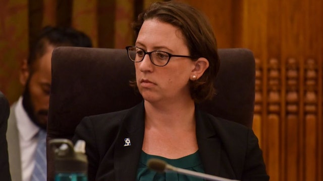 WASHINGTON, DC - JUNE 18: Ward 1 Councilmember Brianne K. Nadeau attends one of the final D.C. Council meetings before summer break at the Wilson Building on Tuesday, June 18, 2019, in Washington, DC. (Photo by Jahi Chikwendiu/The Washington Post)