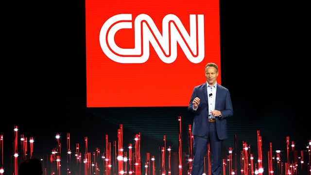 NEW YORK, NEW YORK - MAY 18: Chris Licht, Chairman and CEO, CNN Worldwide speaks onstage during the Warner Bros. Discovery Upfront 2022 show at The Theater at Madison Square Garden on May 18, 2022 in New York City.