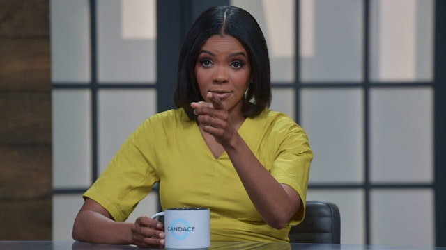 Candace Owens is seen on set of "Candace" on April 19, 2022 in Nashville, Tennessee. The episode will air later today, April 19, 2022