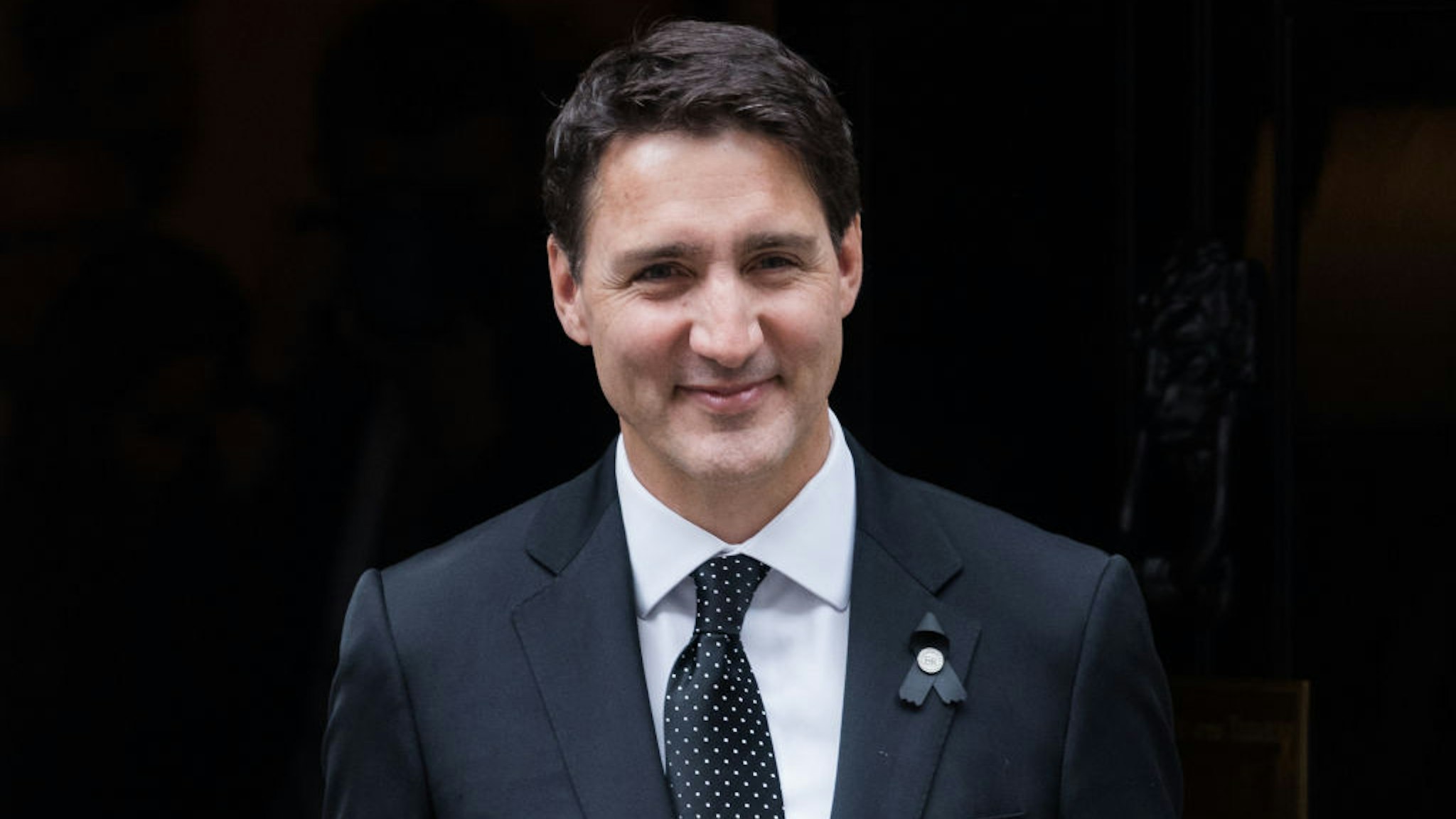LONDON, UNITED KINGDOM - SEPTEMBER 18: Canadian Prime Minister Justin Trudeau leaves 10 Downing Street after a meeting with British Prime Minister Liz Truss ahead of the funeral of Queen Elizabeth II in London, United Kingdom on September 18, 2022. (Photo by Wiktor Szymanowicz/Anadolu Agency via Getty Images)