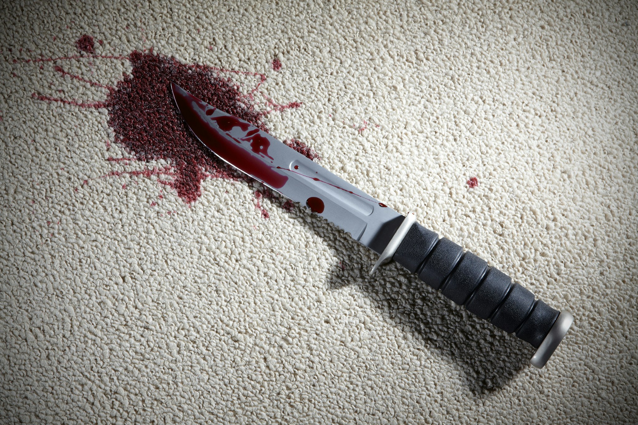 Bloody Knife - stock photo