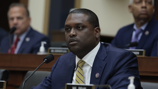 Rep. Mondaire Jones (D-NY) speaks during a House Judiciary Committee mark up hearing in the Rayburn House Office Building