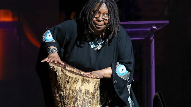 NEW YORK, NEW YORK - JUNE 13: Actress Whoopi Goldberg speaks at the 2022 Apollo Theater Spring Benefit at The Apollo Theater on June 13, 2022 in New York City. (Photo by Arturo Holmes/Getty Images)