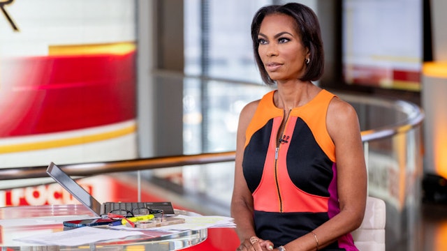 NEW YORK, NEW YORK - AUGUST 03: Host Harris Faulkner as Minority Leader of the United States House of Representatives Kevin McCarthy (R-CA) visits "The Faulkner Focus" at Fox News Channel Studios on August 03, 2022 in New York City. (Photo by Roy Rochlin/Getty Images)