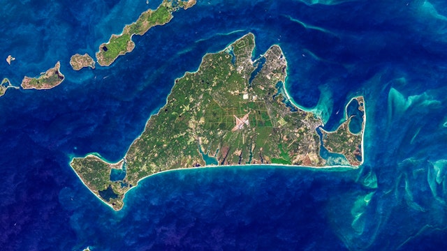 Natural color image of Martha's Vineyard acquired on September 23, 2013 by the Landsat 8 Operational Land Imager.