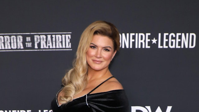 Gina Carano attends the cast screening of "Terror On The Prairie" at AMC DINE-IN Thoroughbred 20 on June 13, 2022 in Franklin, Tennessee