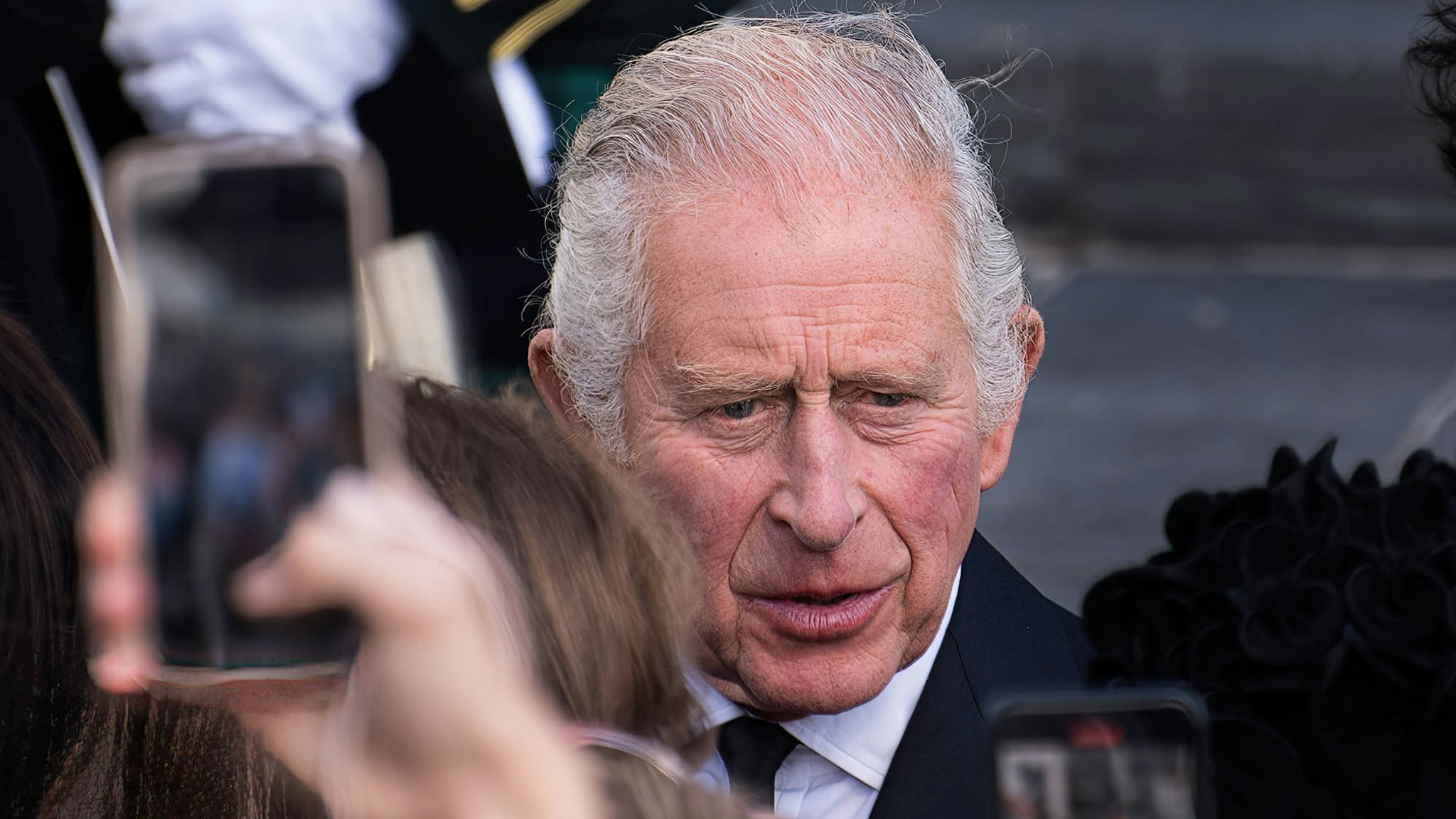During his first official trip to Wales as the new King of the United Kingdom Charles III appeared human as he approached the cheering crowd to the words "God save the King" outside the Welsh Parliament.