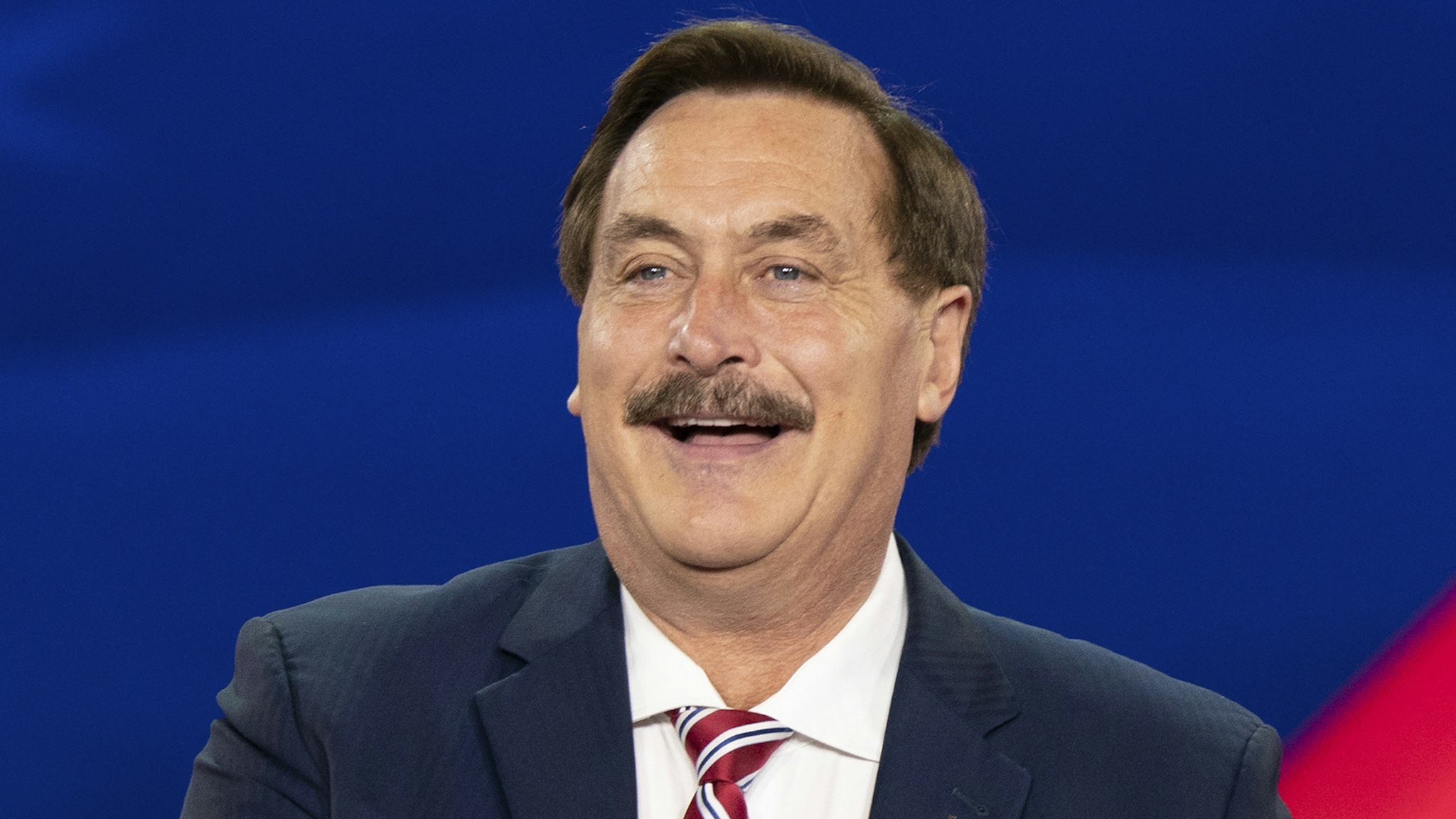 DALLAS, TEXAS, UNITED STATES - 2022/08/05: Political activist Mike Lindell speaks during CPAC (Conservative Political Action Conference) Texas 2022 conference at Hilton Anatole.