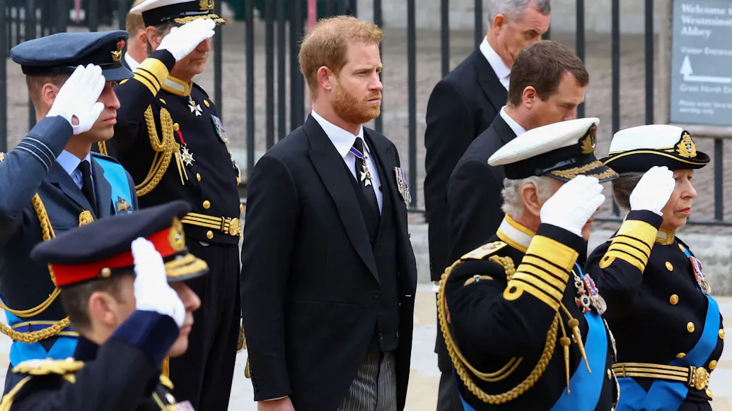 Prince Harry And Meghan Put In Second Row At Queen’s Funeral, Harry Forbidden From Saluting Her Casket