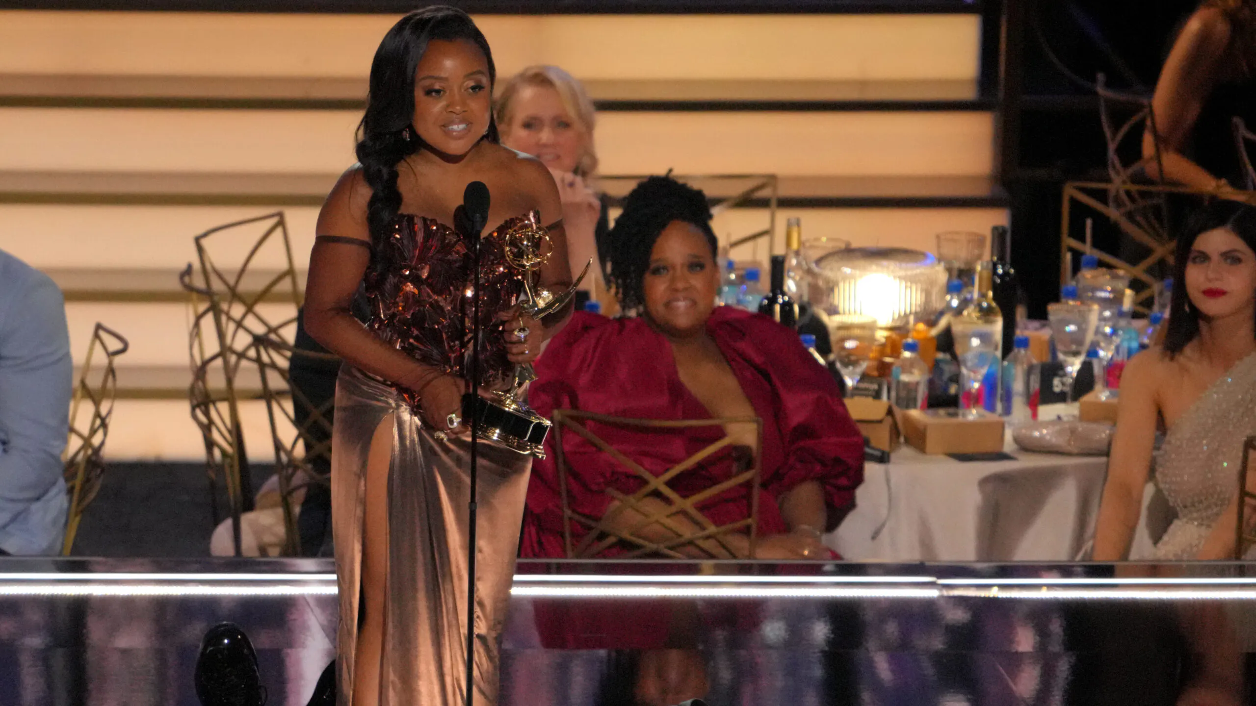 Jimmy Kimmel Apologizes For ‘Dumb Comedy Bit’ That Marred Quinta Brunson’s Emmys Speech