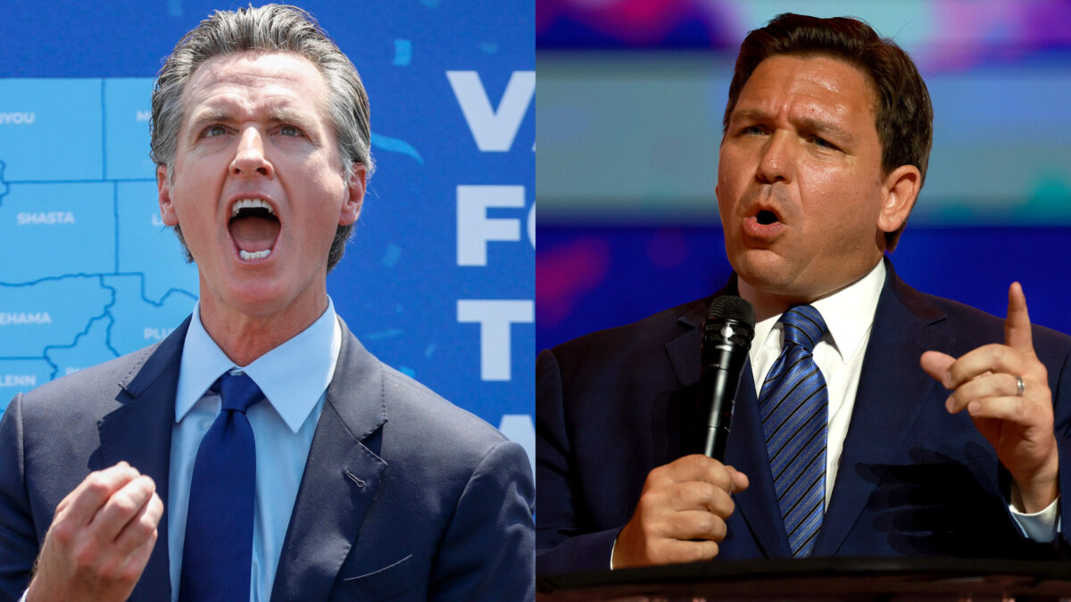 DeSantis Torches Newsom Over Debate Challenges: ‘Stop Pussyfooting Around’ And Get In Presidential Race