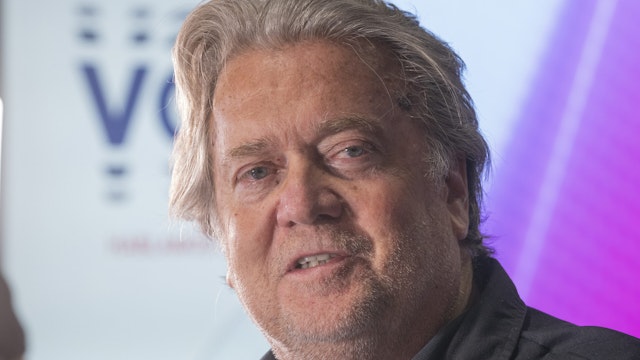 DALLAS, TEXAS, UNITED STATES - 2022/08/04: Former White House's chief strategist for Donald Trump Administration Steve Bannon attends during CPAC (Conservative Political Action Conference) Texas 2022 conference at Hilton Anatole.