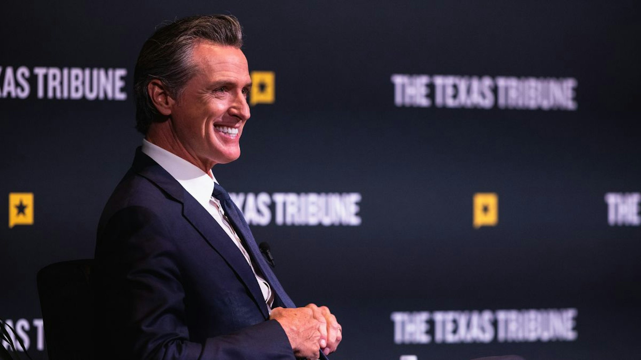Gavin Newsom, governor of California, during The Texas Tribune Festival in Austin, Texas, US, on Saturday, Sept. 24, 2022.