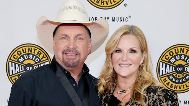 Garth Brooks and Trisha Yearwood attend the class of 2022 Medallion Ceremony at Country Music Hall of Fame and Museum on October 16, 2022 in Nashville, Tennessee.