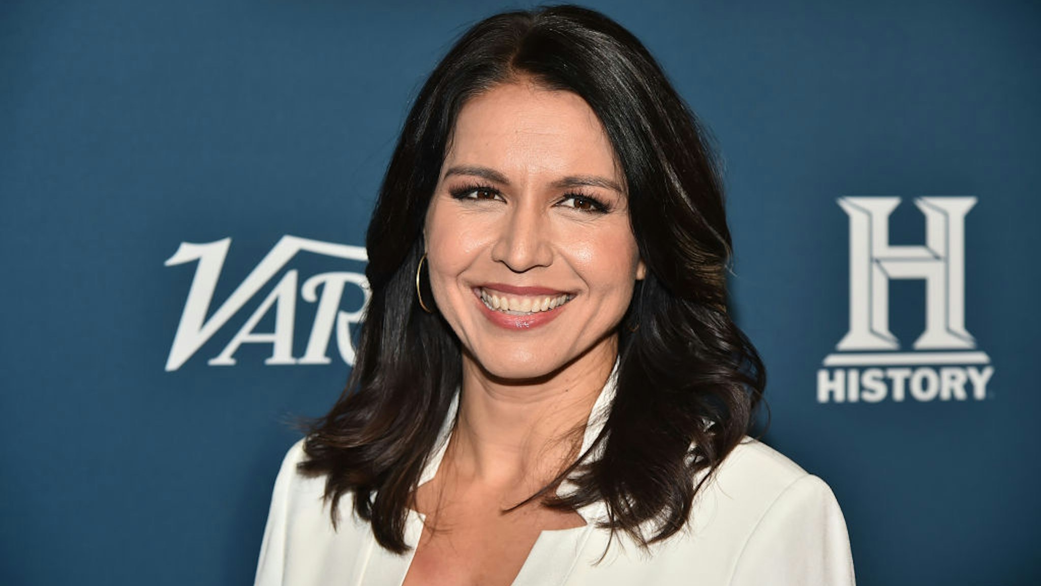 NEW YORK, NEW YORK - NOVEMBER 06: Tulsi Gabbard attends Variety's 3rd Annual Salute To Service at Cipriani 25 Broadway on November 06, 2019 in New York City.