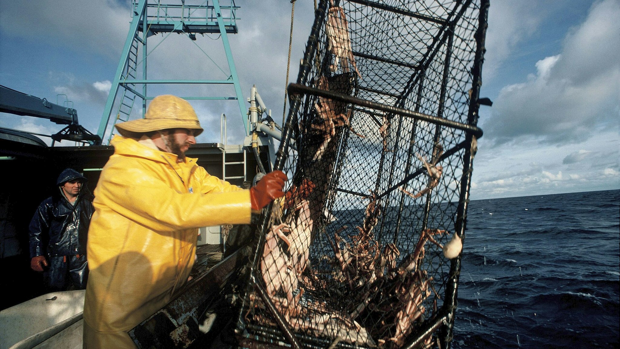 Fishing in Alaska, United States - Crab boat for king crab, Bering Sea.