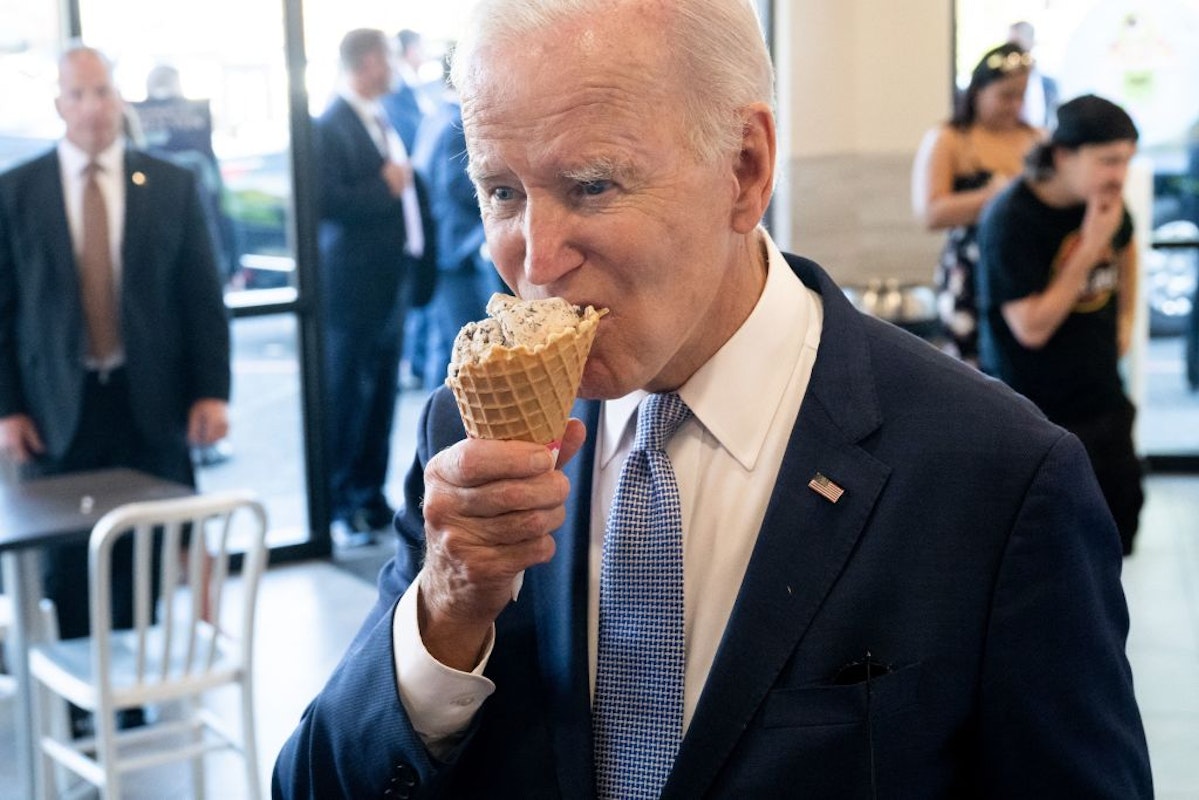 Joe Biden eating ice cream they call me 007 0 things built 0