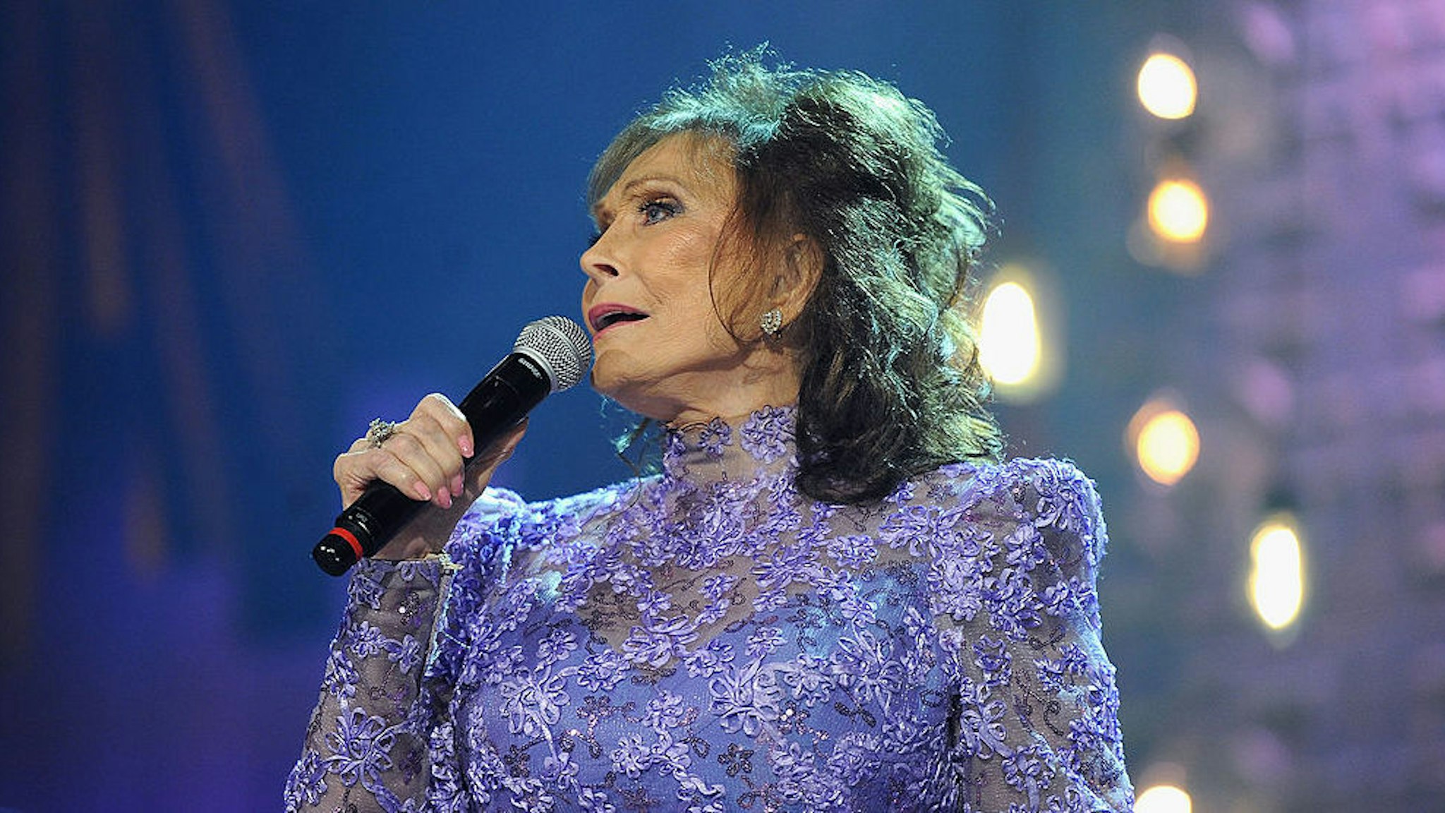 Loretta Lynn performs onstage at the 13th annual Americana Music Association Honors and Awards Show at the Ryman Auditorium on September 17, 2014 in Nashville, Tennessee.